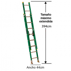 ESCALERA FIBRA VIDRIO TELESCOPICA 